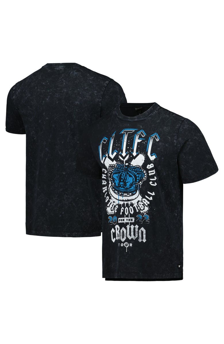 THE WILD COLLECTIVE Men's The Wild Collective  Black Charlotte FC Concert T-Shirt, Main, color, Black