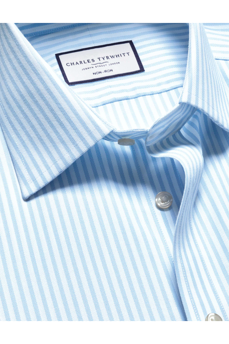 Non-Iron Royal Oxford Shirt, Alternate, color, Sky Blue