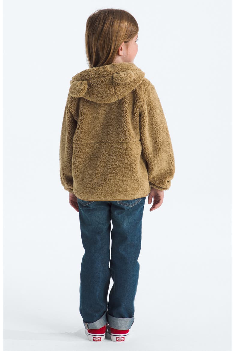 Kids' Campshire Ear Appliqué Fleece Zip Hoodie, Alternate, color, TEDDY BROWN