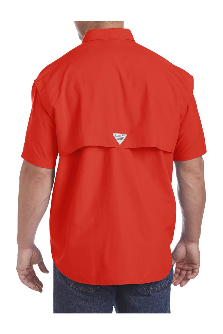 Big & Tall PFG Bahama II Short-Sleeve Sport Shirt, Alternate, color, RED SPARK