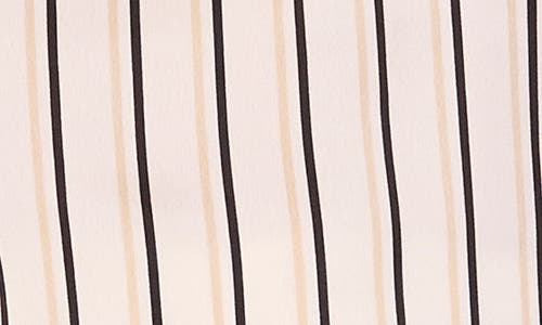 Vince Camuto Stripe V-neck Top In Neutral