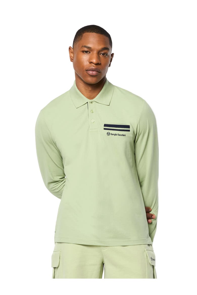 Dario Long Sleeve Polo, Main, color, RESEDA