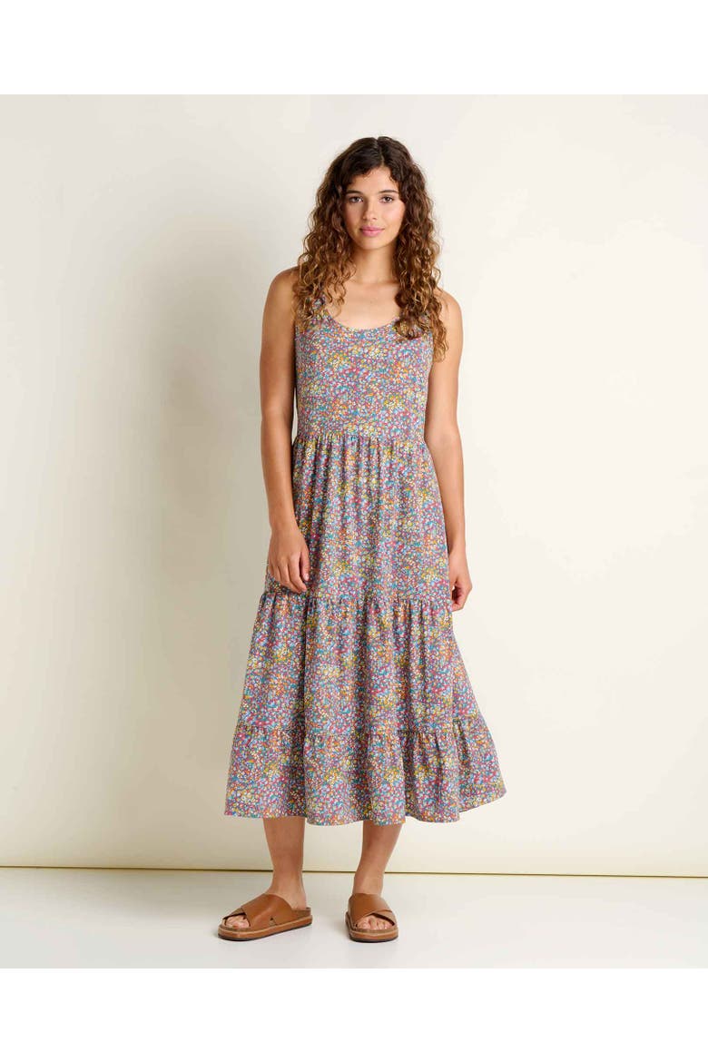 Sunkissed Sunsana Midi Dress, Main, color, Pacific Blue Print