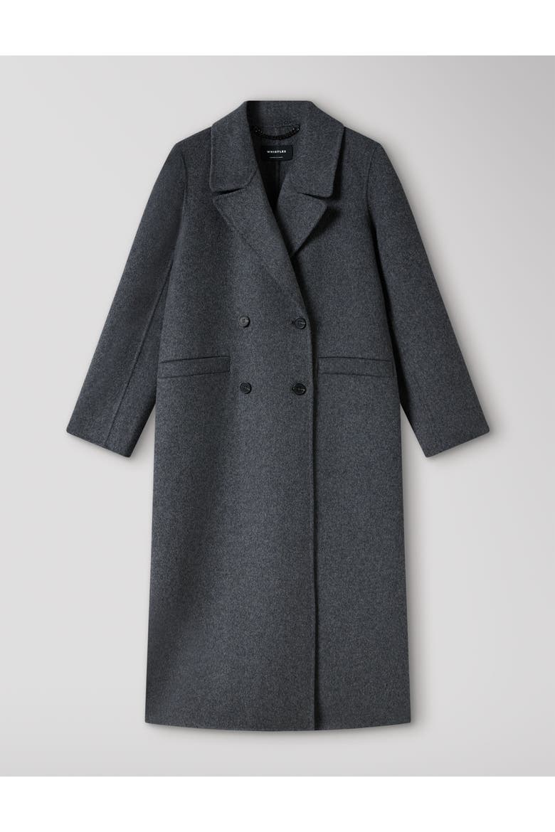 Relaxed Double Faced Coat, Alternate, color, Grey