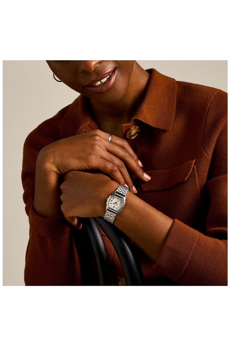 Harlow Bracelet Watch, 27mm, Alternate, color, SILVER