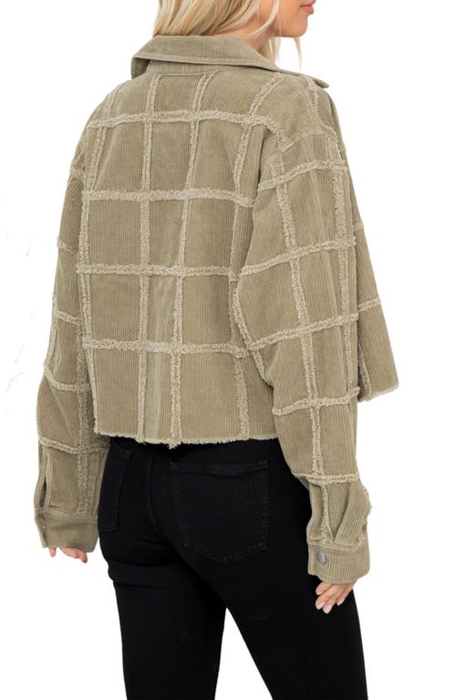 Stoosh Washed Corduroy Jacket In Brown