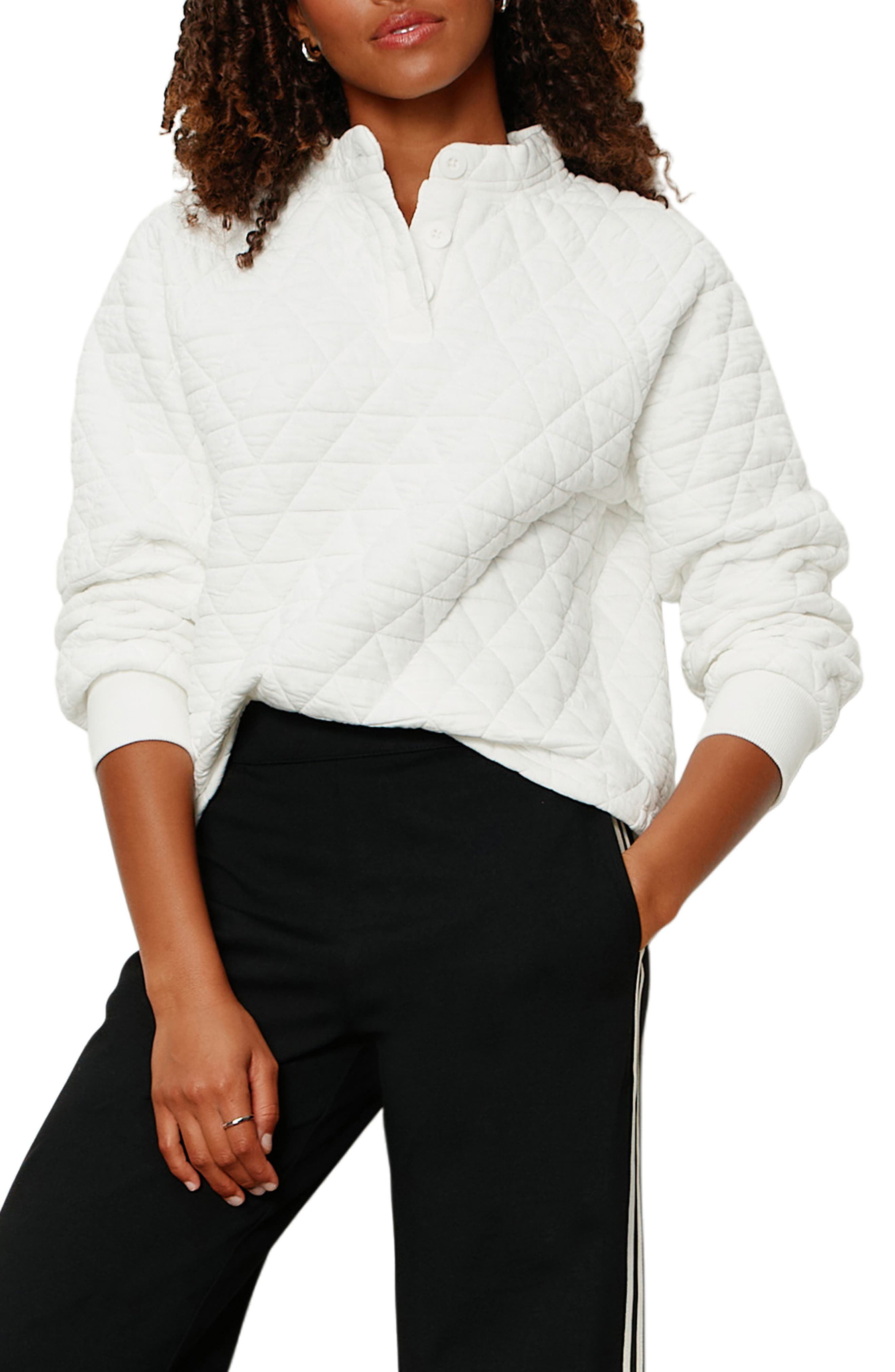 Sanctuary Quilted Sweatshirt