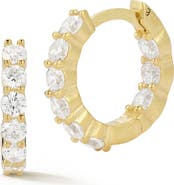 GLAZE JEWELRY Cubic Zirconia Huggie Hoop Earrings