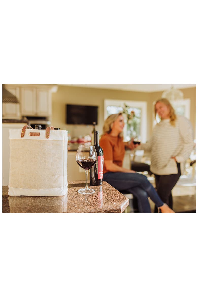 Pinot 3 Bottle Wine Bag, Alternate, color, BEIGE