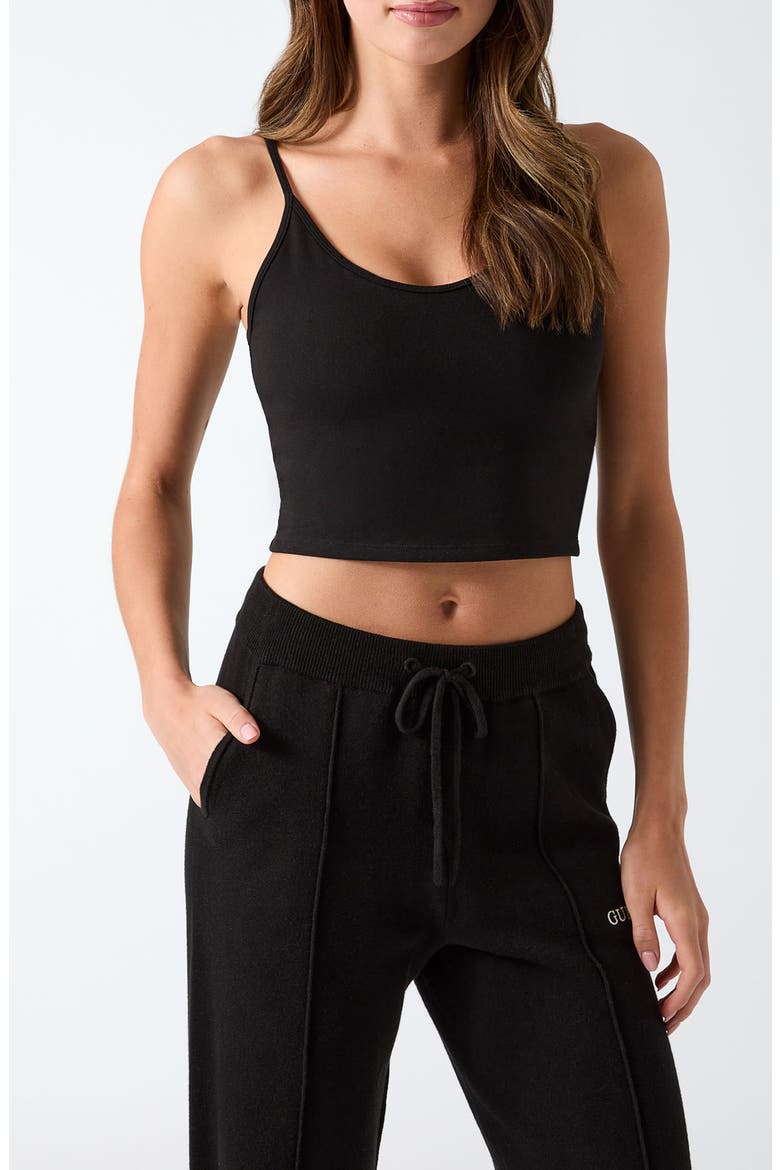 Syrma Crop Top, Main, color, BLACK
