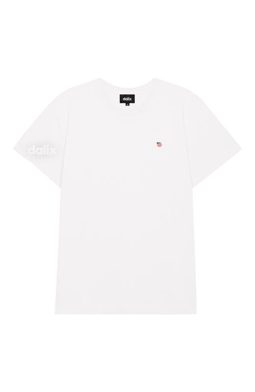 Dalix Womens Lil Peach Lightweight Everyday Tee In White