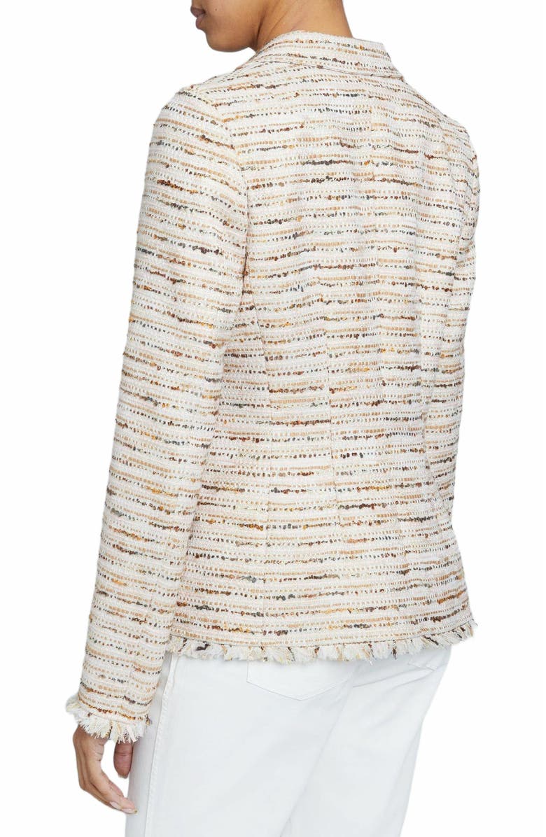 Santorelli ALAIA Double Breasted Four-Button Jacket in Modern Tweed, Alternate, color, 