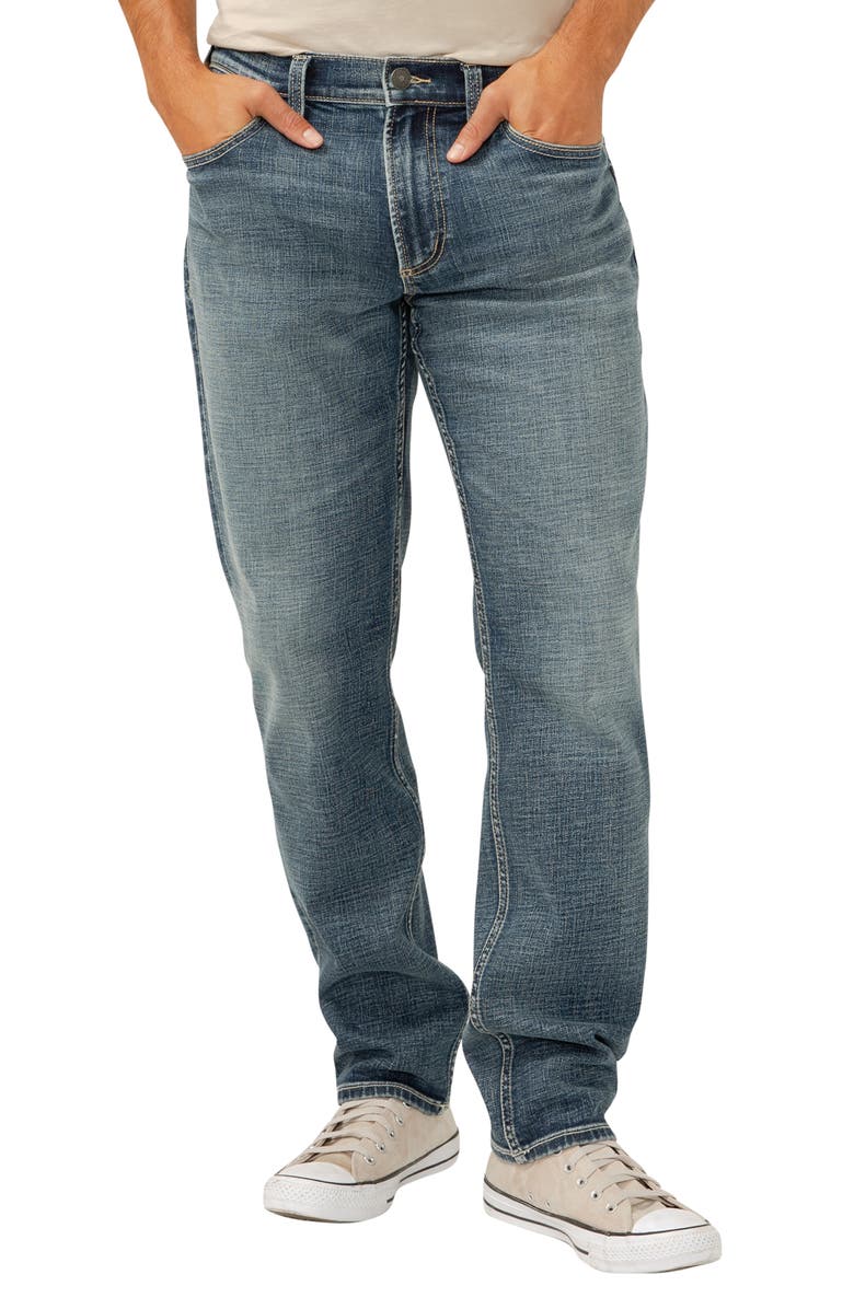 Silver Jeans Co. Eddie Athletic Fit Tapered Jeans, Main, color,