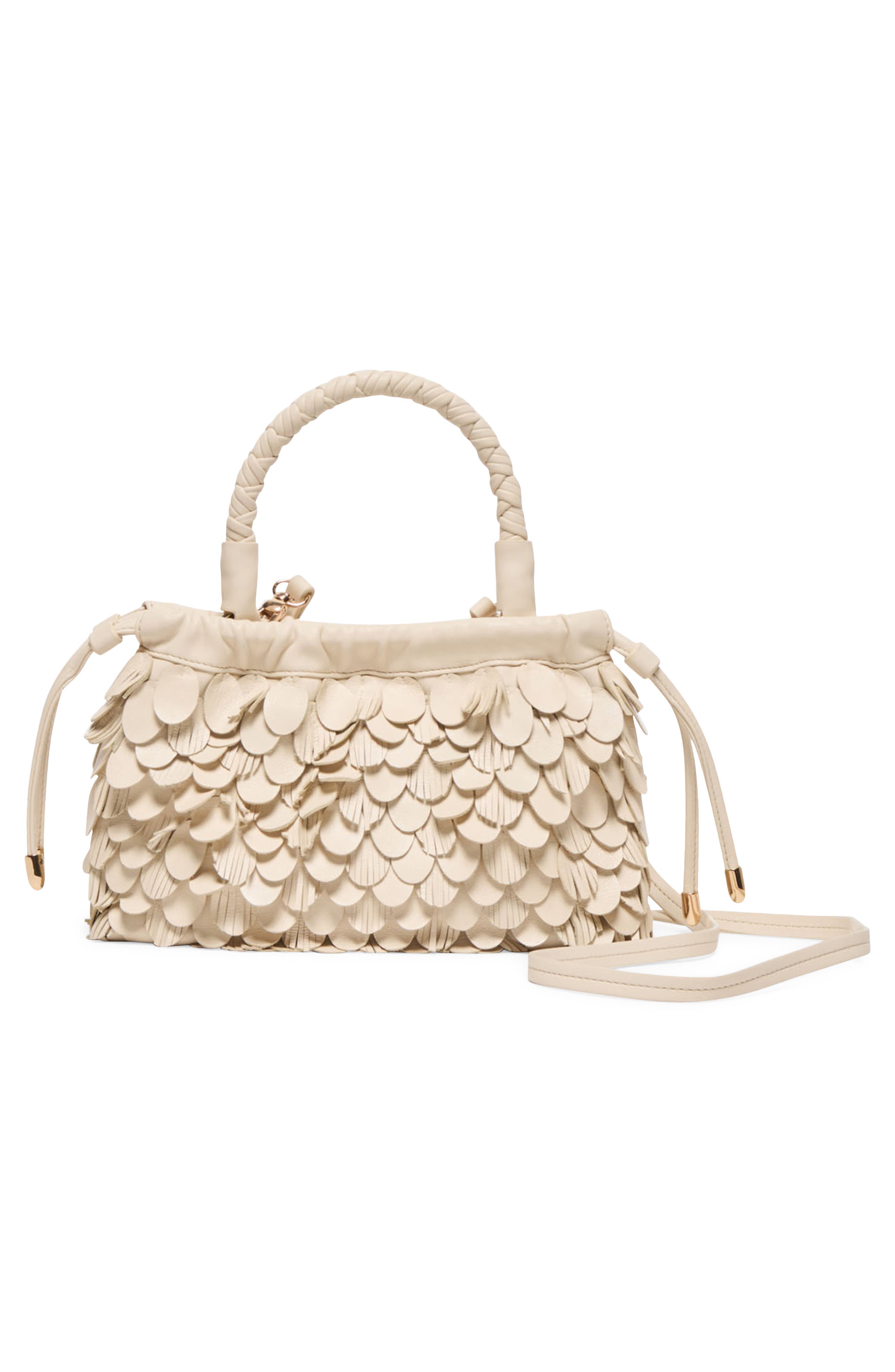 Dolce Vita Agatha Leather Handbag, Alternate, color, Ivory