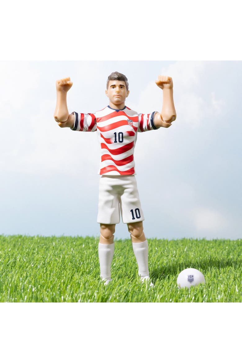 Sockers 2026 USMNT Christian Pulisic Home Jersey 8" Soccer Action Figure, Alternate, color, Red