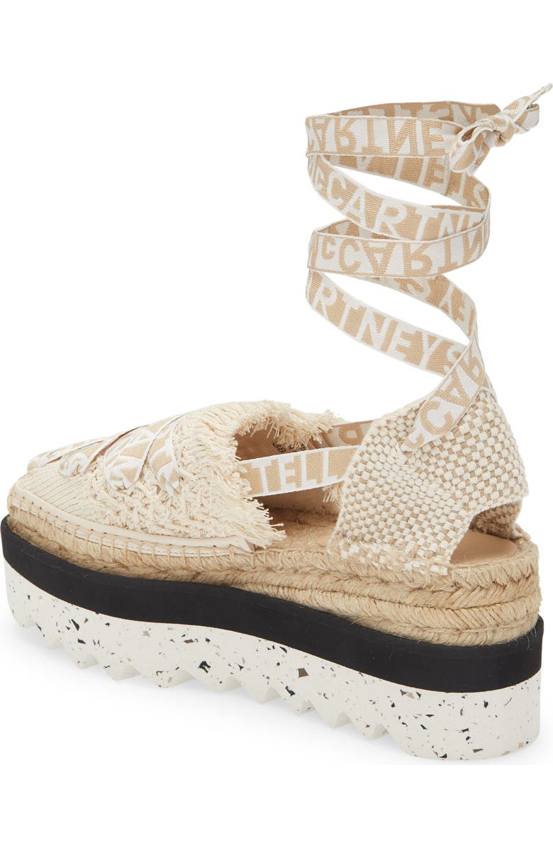 Stella McCartney Gaia Logo Strap Espadrille, Alternate, color,