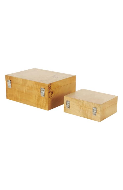 Sonoma Sage Home Wood Set Of 2 Decorative Boxes In Brown