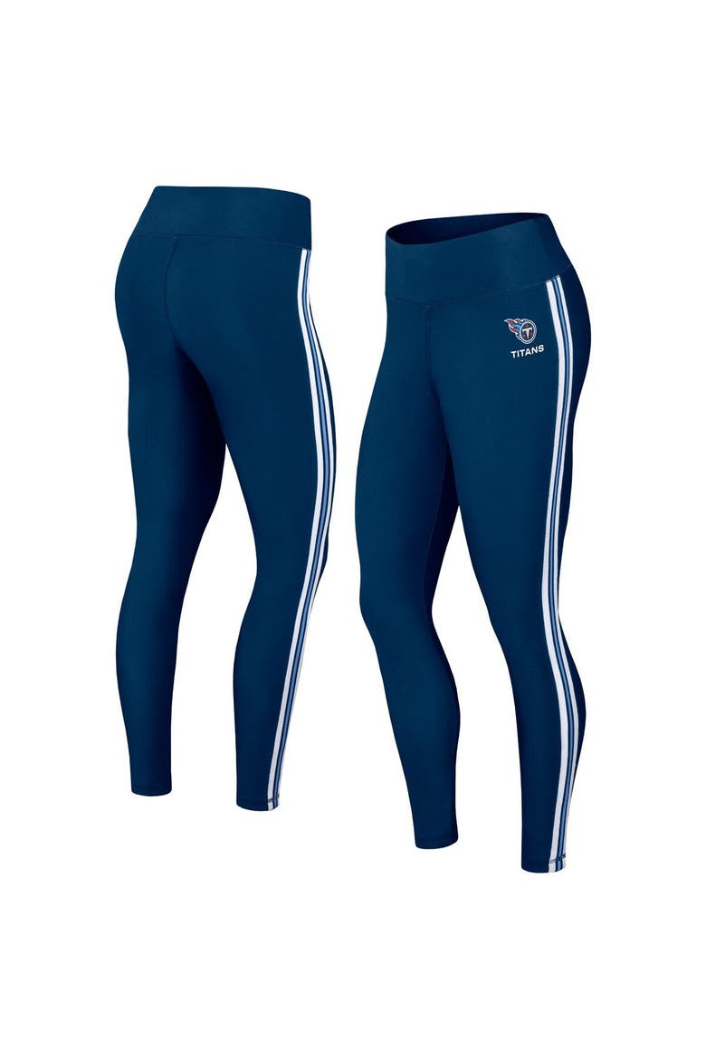 Women's WEAR by Erin Andrews Navy Tennessee Titans Color Block Leggings, Main, color, Navy
