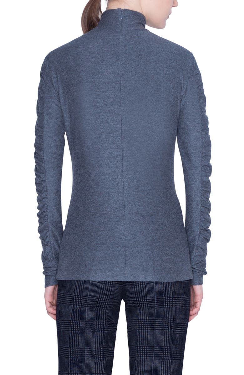 Akris punto Ruched Jersey Top, Alternate, color,