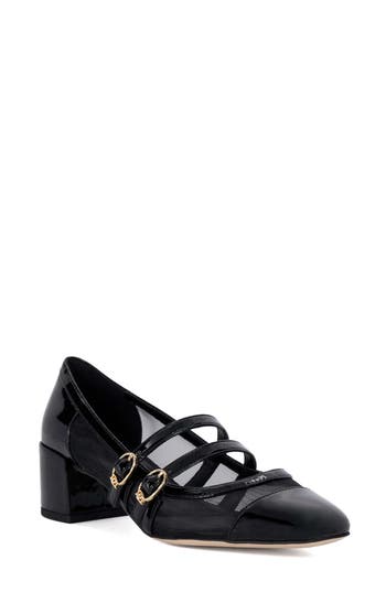 Dune London Appreciate Cap Toe Mary Jane Pump In Black