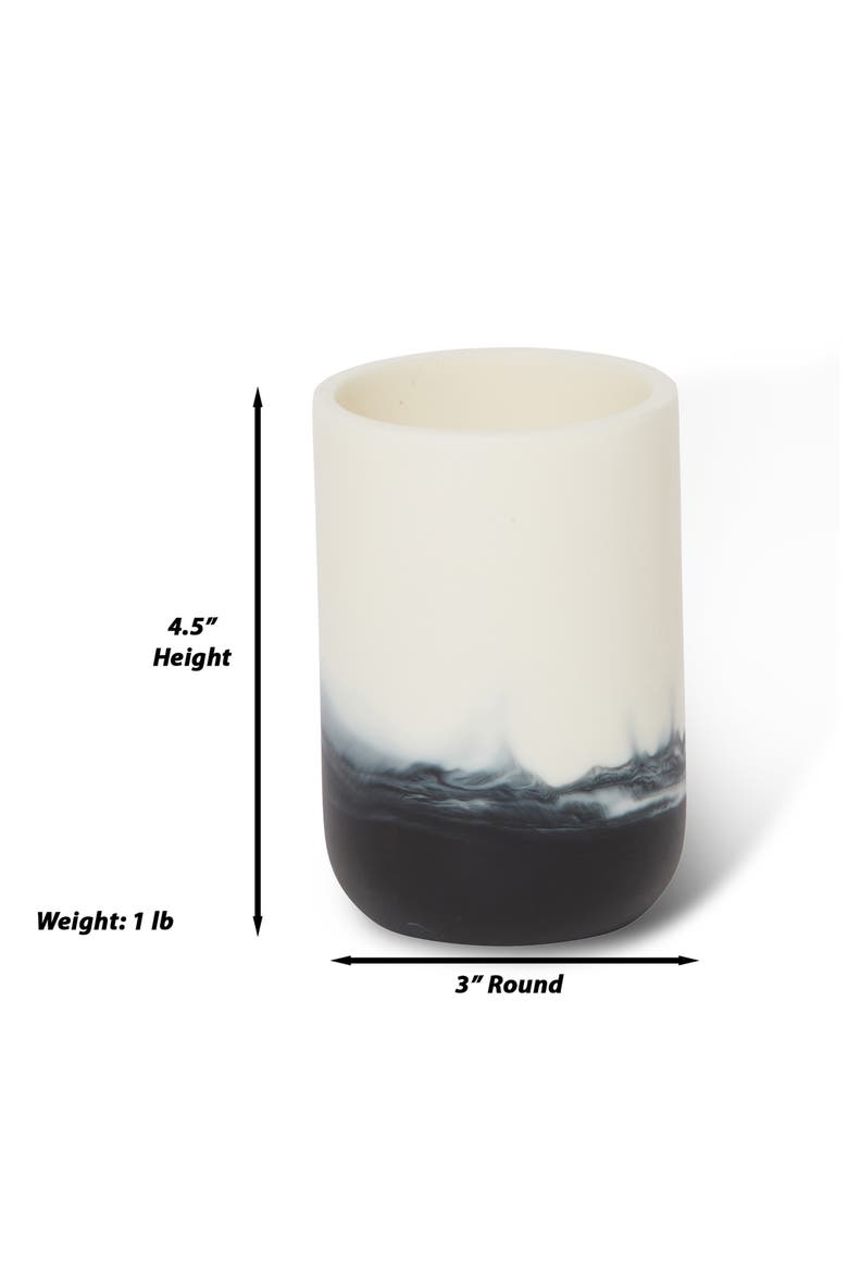 Ombré Tumbler, Alternate, color, WHITE/ BLACK