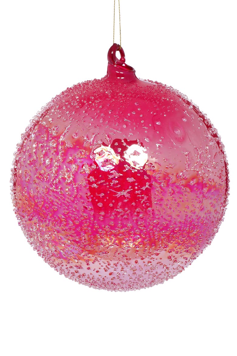 Sparkling Ombre Ornament, Large, Set of 4, Main, color, Pink