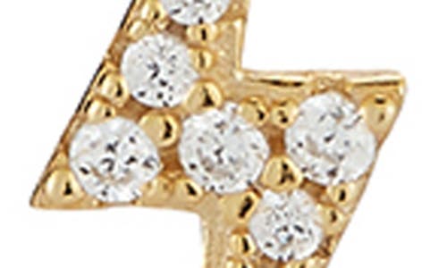Glaze Jewelry Cubic Zirconia Bolt Chain Drop Earrings In Gold