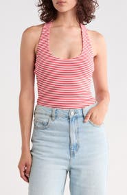 Abound Rib Knit Halter Top