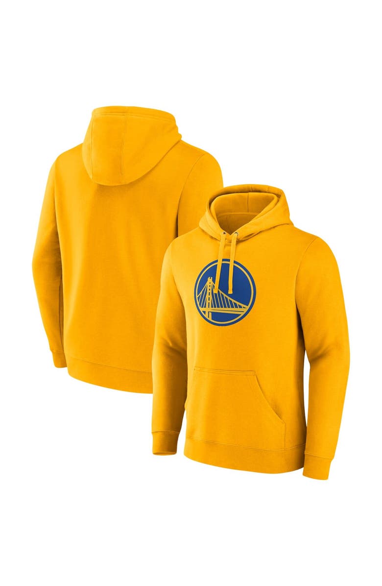 FANATICS Men's Fanatics Gold Golden State Warriors Primary Logo Pullover Hoodie, Main, color,