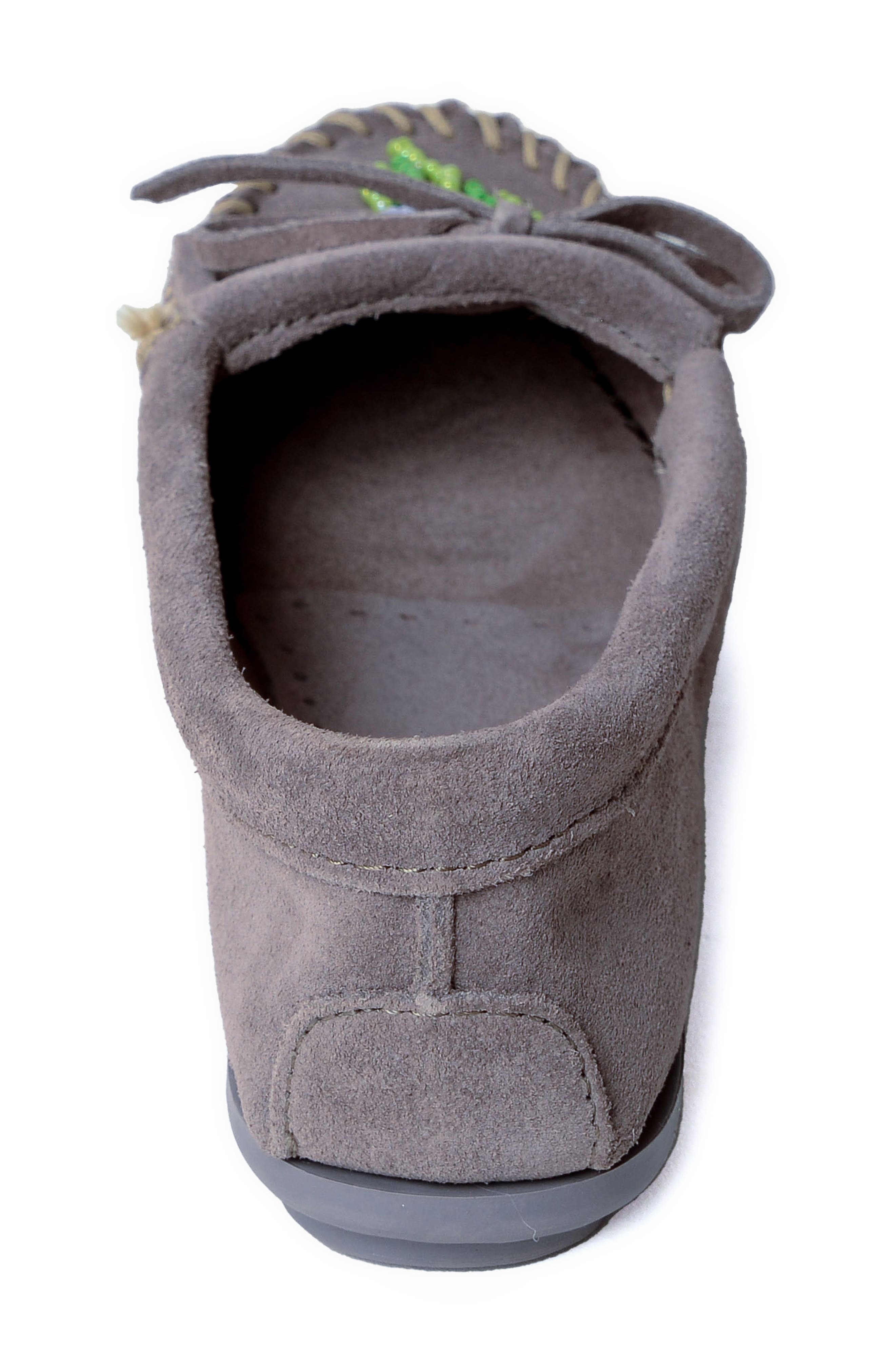 Minnetonka x Lucie Skjefte Ziigwan Waabigwan Slipper, Alternate, color, Grey