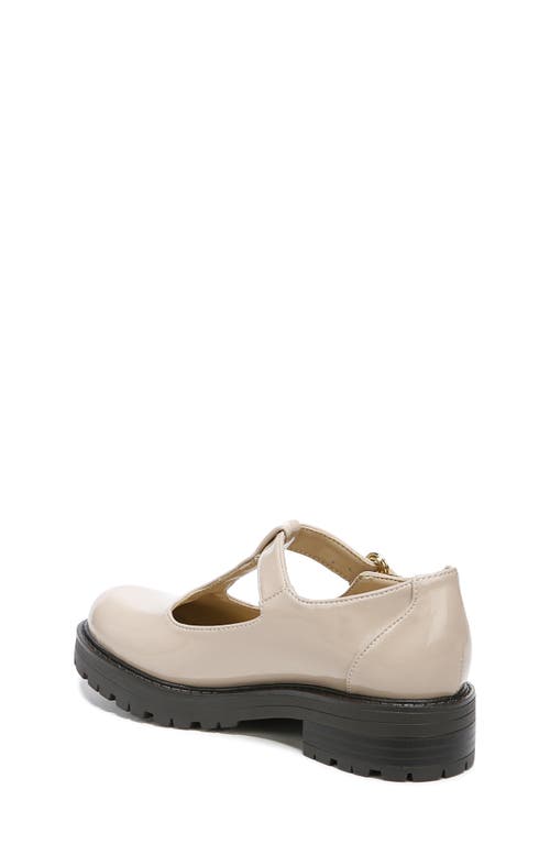 Sam Edelman Taelor Kids Lug Sole Loafer Modern Ivory Box Leather 2.0 In Brown