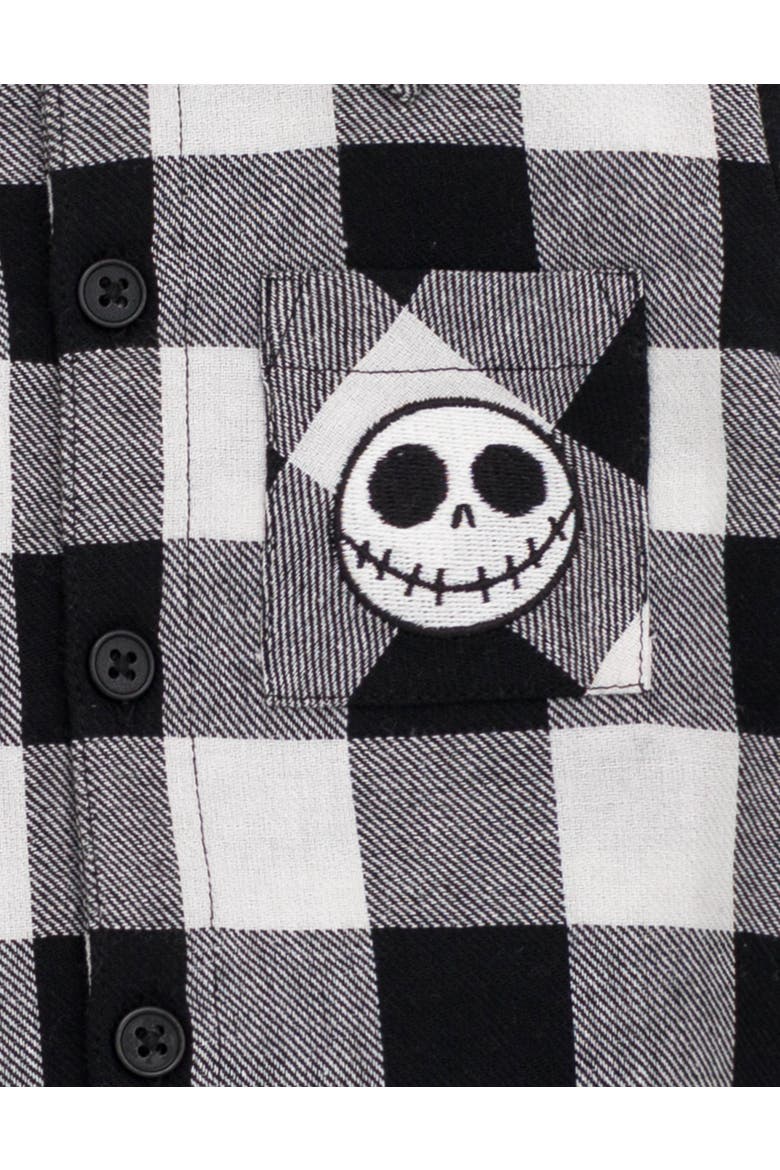 Nightmare Before Christmas Jack Skellington One Piece Bodysuit, Alternate, color, Jack Skellington Gray