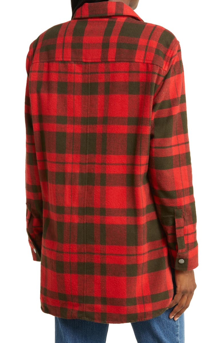 L.L.Bean Signature Oversize Plaid Chamois Shirt, Alternate, color, 