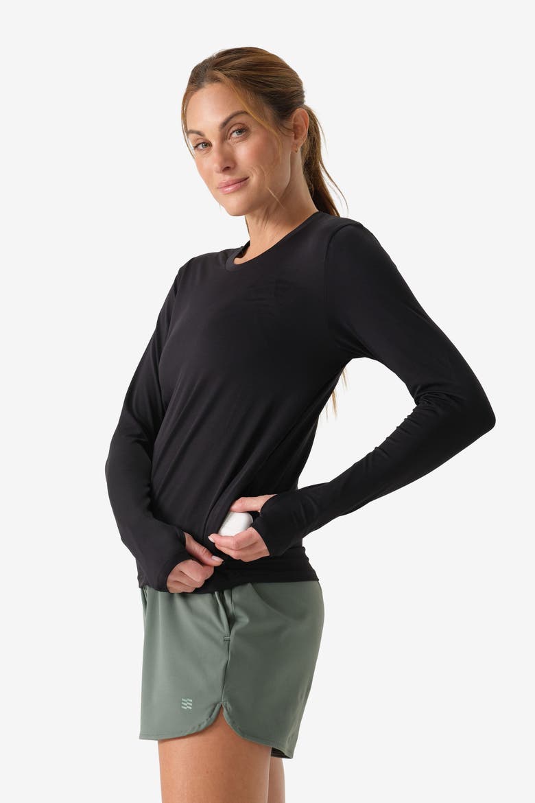 Women's Fieldsheer Aeris DriComfort Long Sleeve Tee, Alternate, color, Black