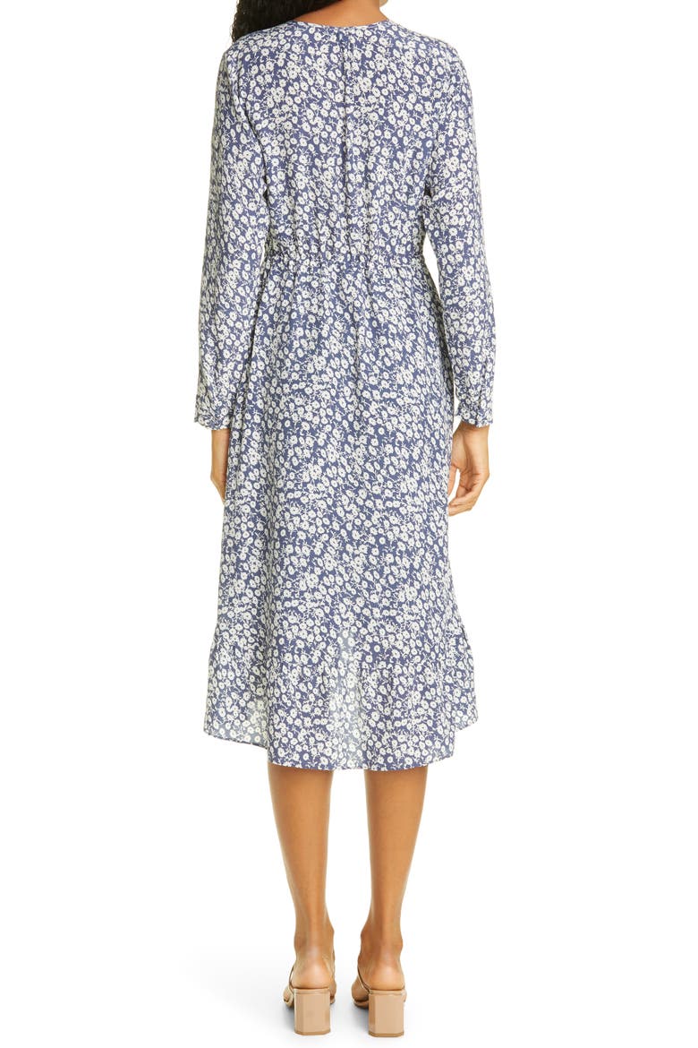 Jade Floral Long Sleeve Dress, Alternate, color, NAVY CAMELLIA