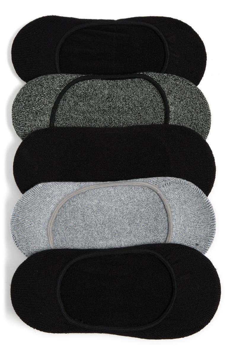 Nordstrom Pillow Sole<sup>®</sup> 5-Pack No Show Socks, Main, color,