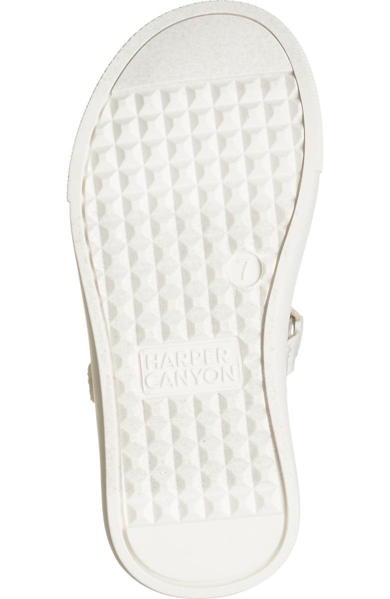 Harper Canyon Kids' Pearlla Play Glitter Sneaker, Alternate, color, White Glitter