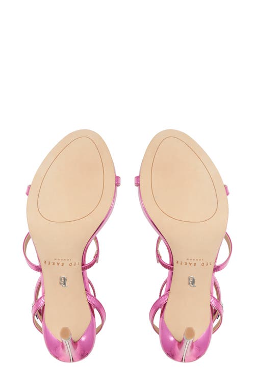Ted Baker London Sophia Ankle Strap Sandal In Medium Pink