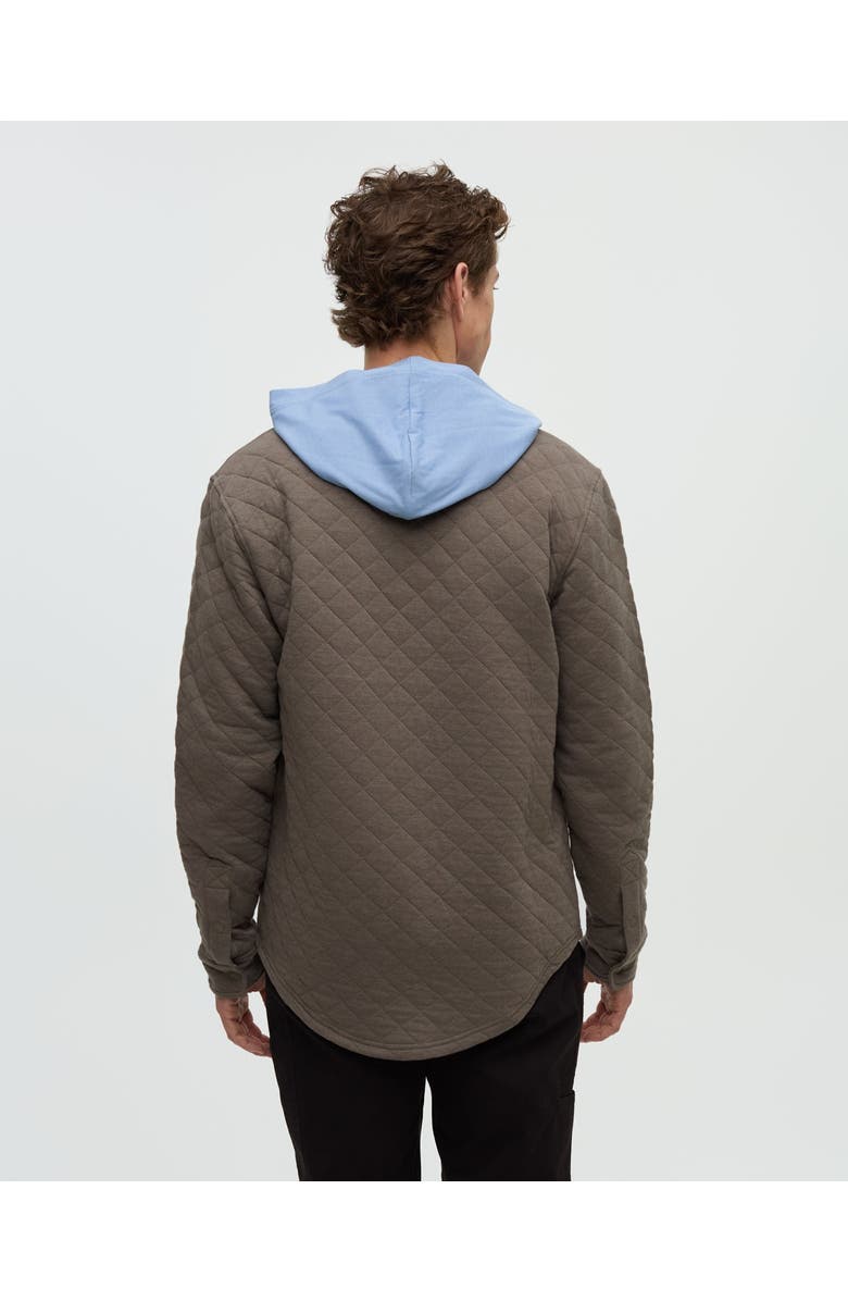 tentree Quilted Colville Shacket, Alternate, color, Timber Heather