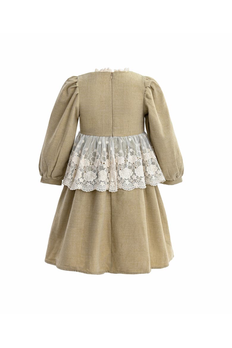 Lace Waist Dress, Alternate, color, Beige