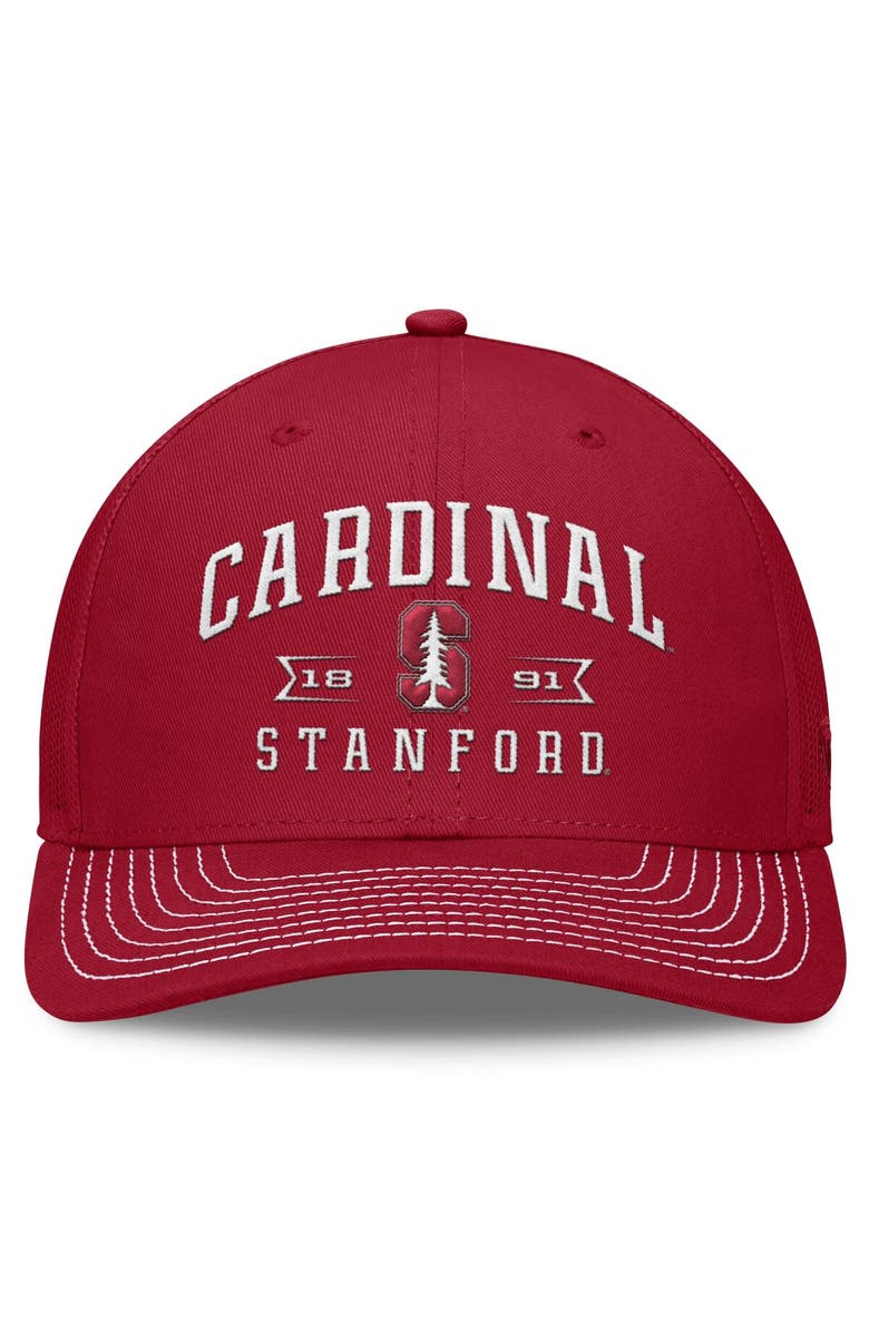 TOP OF THE WORLD Men's Top of the World Cardinal Stanford Cardinal Carson Trucker Adjustable Hat, Alternate, color, 