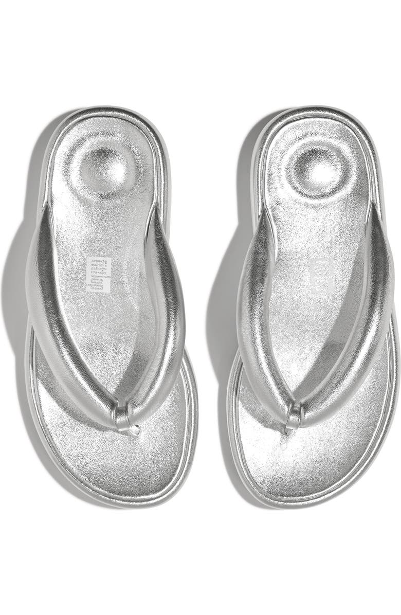 FitFlop iQushion D-Luxe Flip Flop, Alternate, color, Silver