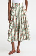 THE GREAT. The Regency Floral Tapestry Skirt