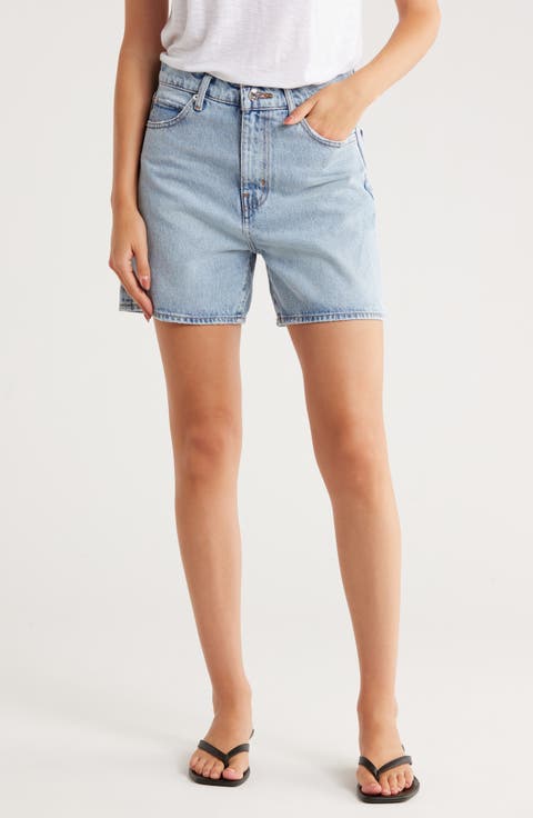 The Easy High Waist Denim Shorts