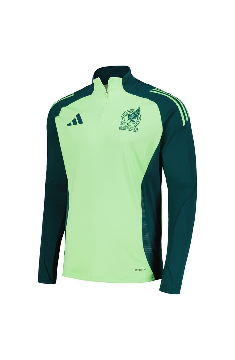 adidas Men's adidas Green Mexico National Team 2024 Training Quarter-Zip Top, Alternate, color, 