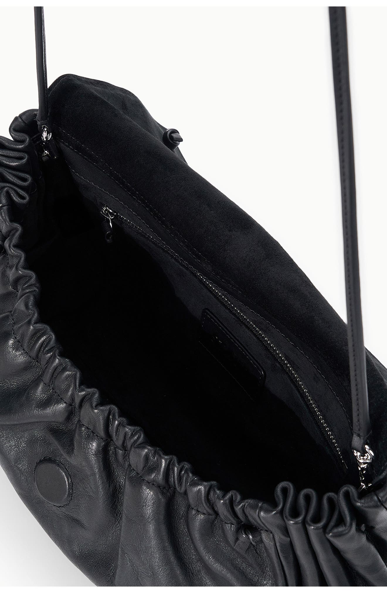 Cy Convertible Leather Bag, Alternate, color, BLACK