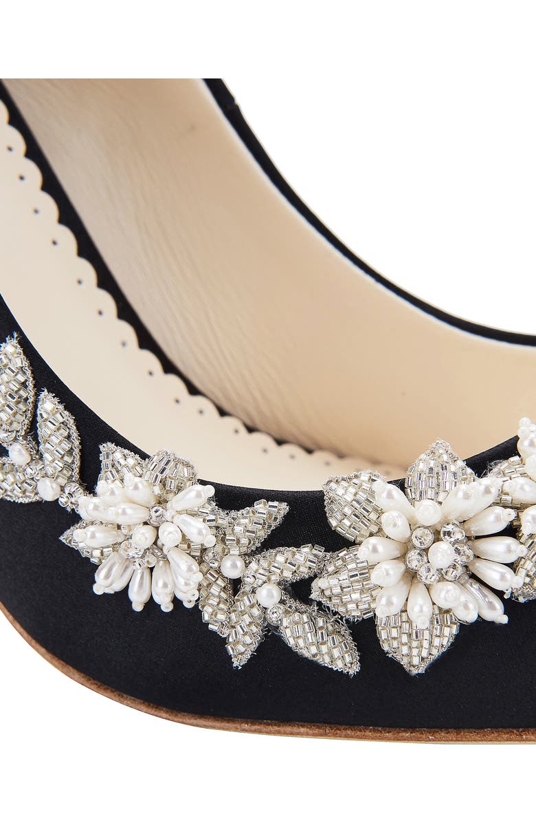 Bella Belle Jasmine Embellished Silk Pump, Alternate, color,