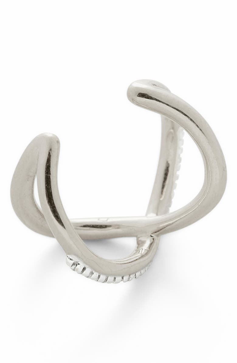 Monica Vinader Riva Crossover Diamond Ear Cuff, Alternate, color,