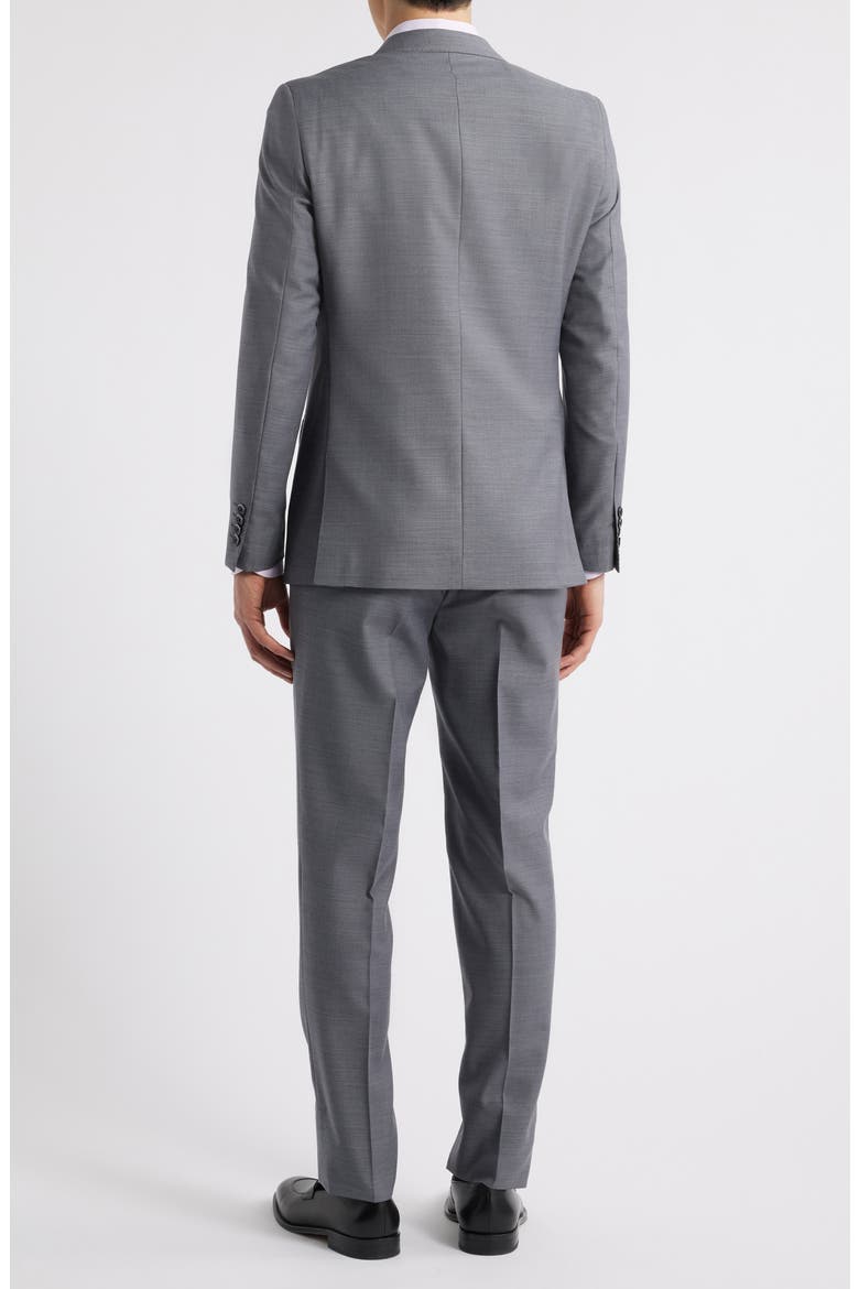 Matteo Slim Fit Grey Mélange Wool Suit, Alternate, color, GREY