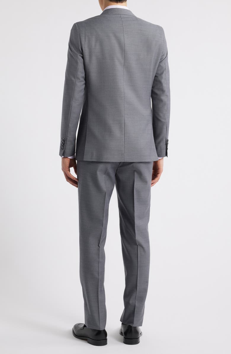 ZANETTI Matteo Slim Fit Grey Mélange Wool Suit, Alternate, color, Grey